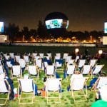 The Aeronauts "Fly-in" Theater 20 foot LED screen wrapped around hot air balloon