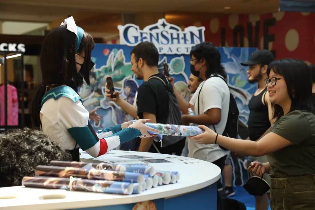 Experiential Marketing Pop-Up Event at a Mall Genshin Impact